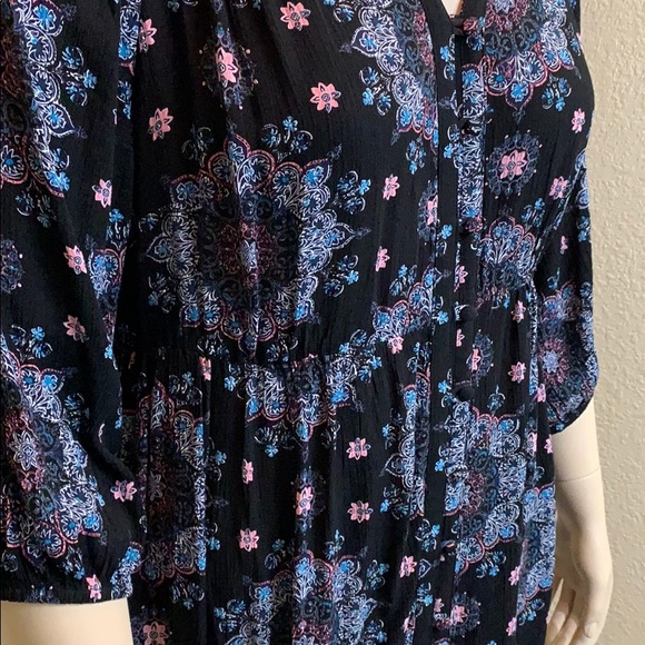 ➕Torrid Button Down Print Tunic Size 0X - Picture 4 of 8